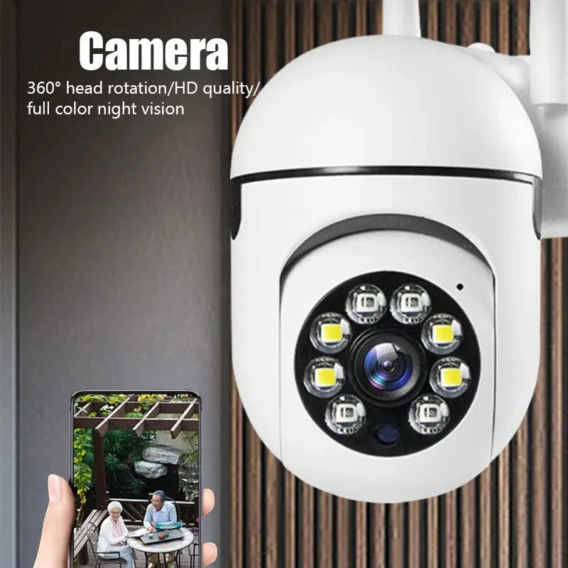 Protégez votre maison avec notre caméra de sécurité HD 1080P étanche - Vision nocturne, détection de mouvement, WiFi, audio bidirectionnel !